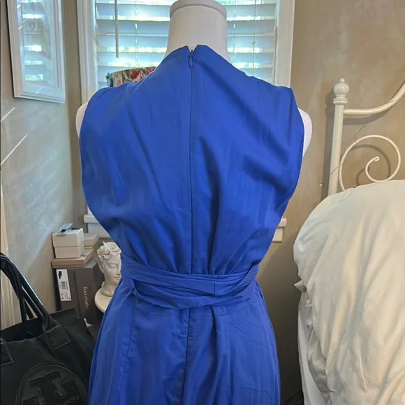 Banana Republic Factory Blue Wrap Maxi Dress - Picture 3 of 4
